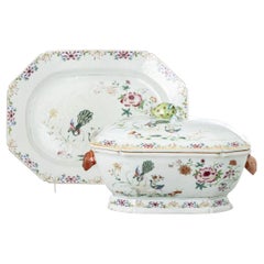 Porcelana oriental - Sopera con fuente - Compañía de las Indias Orientales