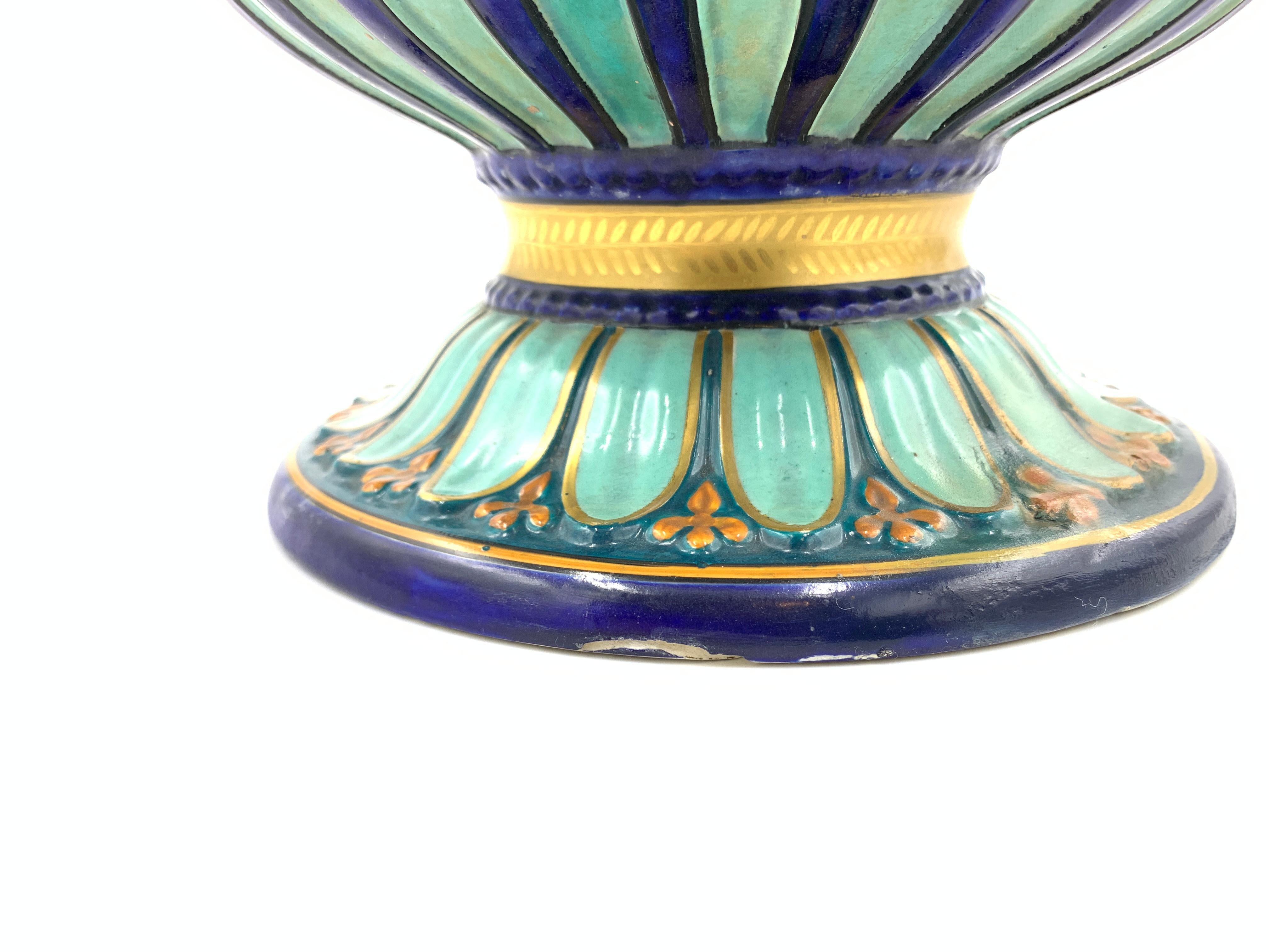 Oriental Porcelain Vase Depicting Arab Market 6