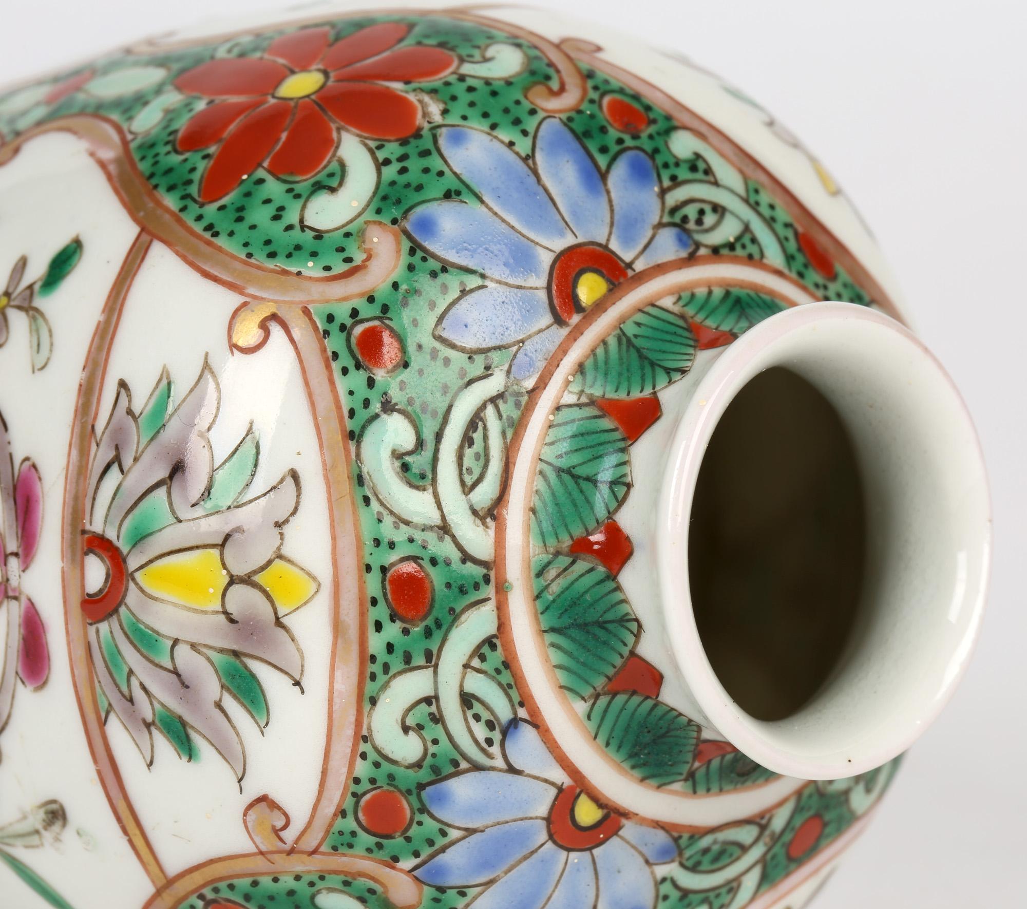 Oriental Possibly Samson Finely Hand Decorated Porcelain Vase For Sale 5