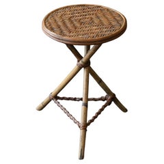 Oriental Rattan Side Table/Small Round Table/Coffee Table