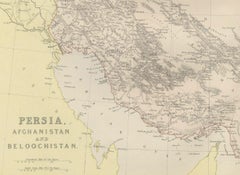 Oriental Realms: A Detailed Map of Persia, Afghanistan, and Beloochistan, 1882