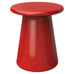 Oriental Red Glazed Ceramic Stool