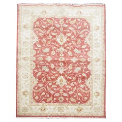 Oriental Red Living Room Rugs Handmade Carpet Floral Ziegler Rugs for Sale CHR73