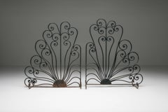 Orientalist Room Divider in Wrought Iron, France, 1900s