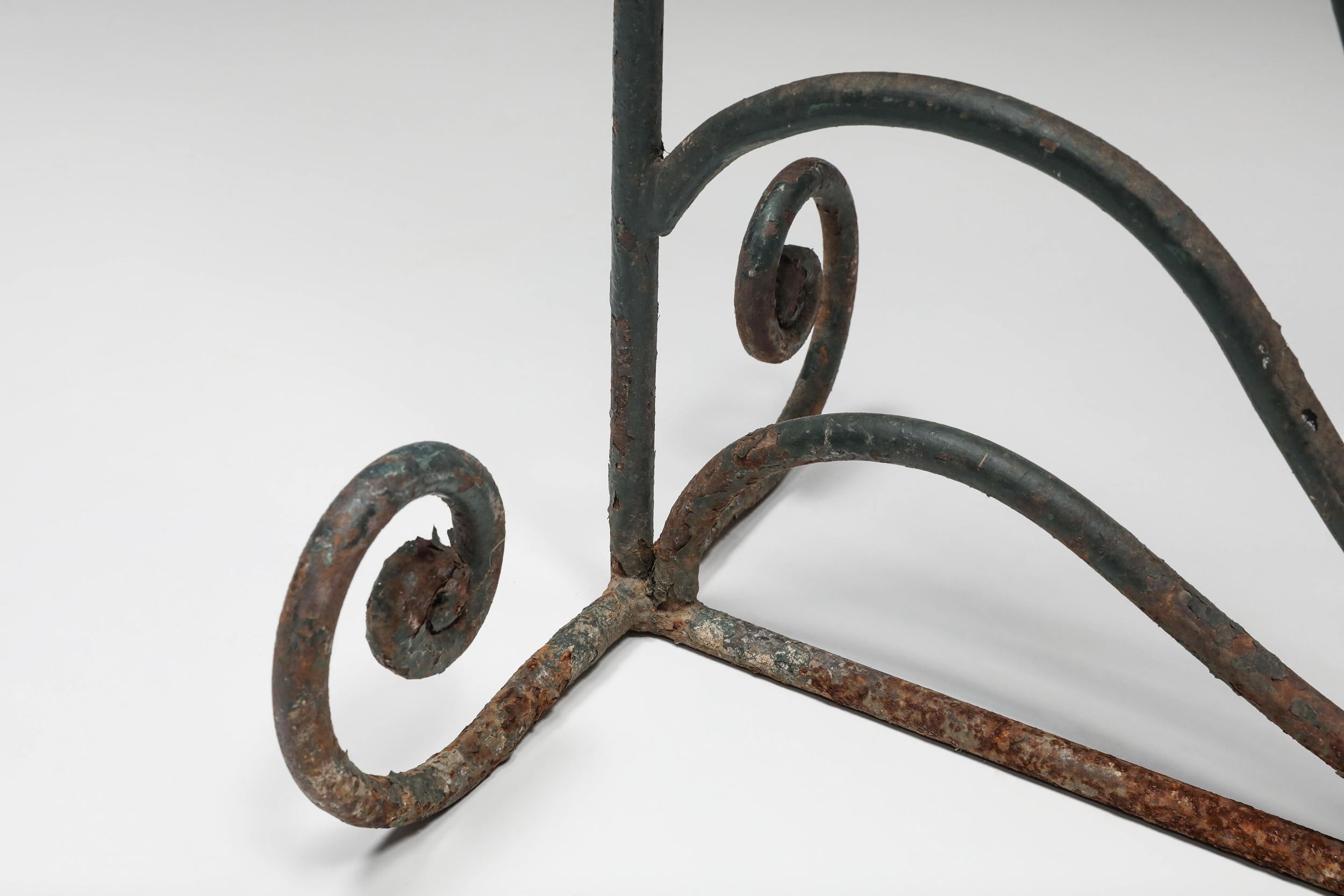 Orientalist Room Divider in Wrought Iron, France, 1900s For Sale 2