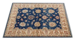 Tappeto orientale blu Zeigler Carpet Tappeto da camera fatto a mano