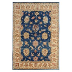 Orientteppich Blau Zeigler Teppich Handgefertigter Schlafzimmerteppich