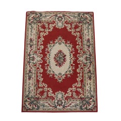 Oriental rug/carpet with red/beige and green, 267 x 180 cm