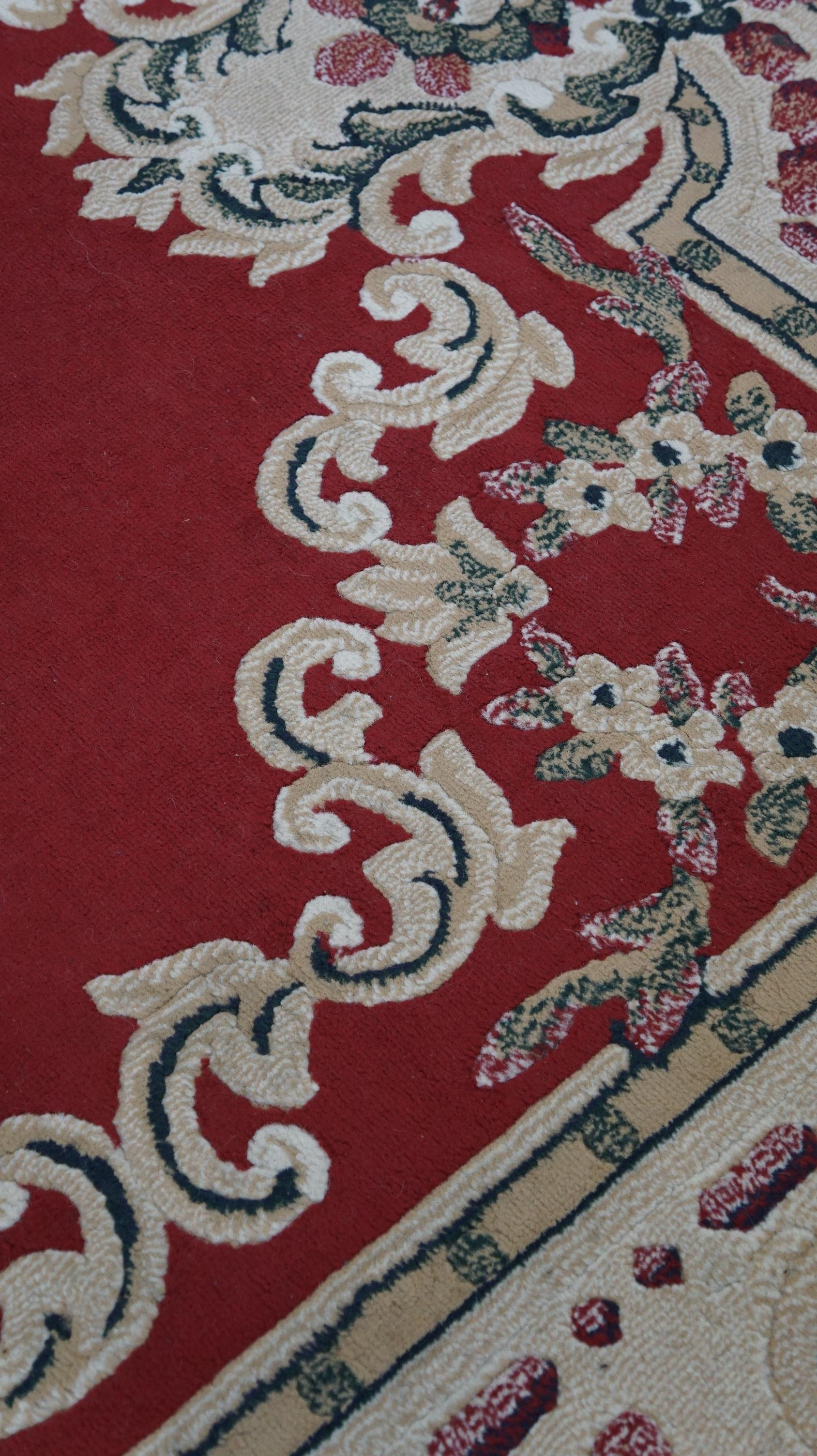 Tapis oriental rouge/beige et vert, 267 x 180 cm en vente 1