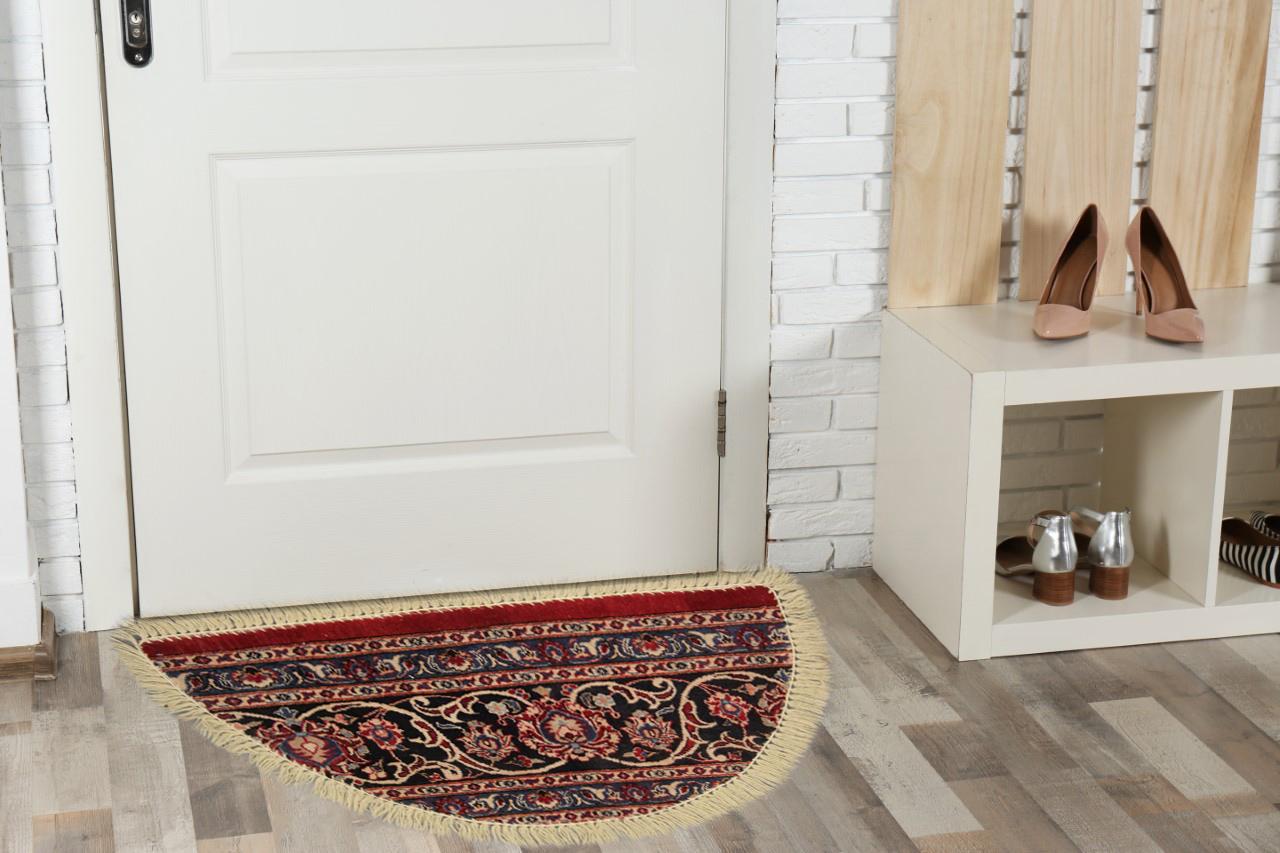 Oriental Rug Dust Barrier Interior Door Way, Handmade Carpet Mat Entrance way In Excellent Condition In Hampshire, GB