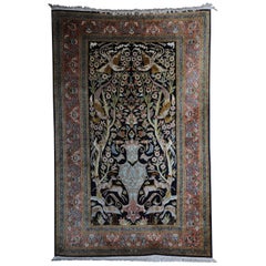 Oriental Rug or Carpet, Silk Paradise Garden 20th Century