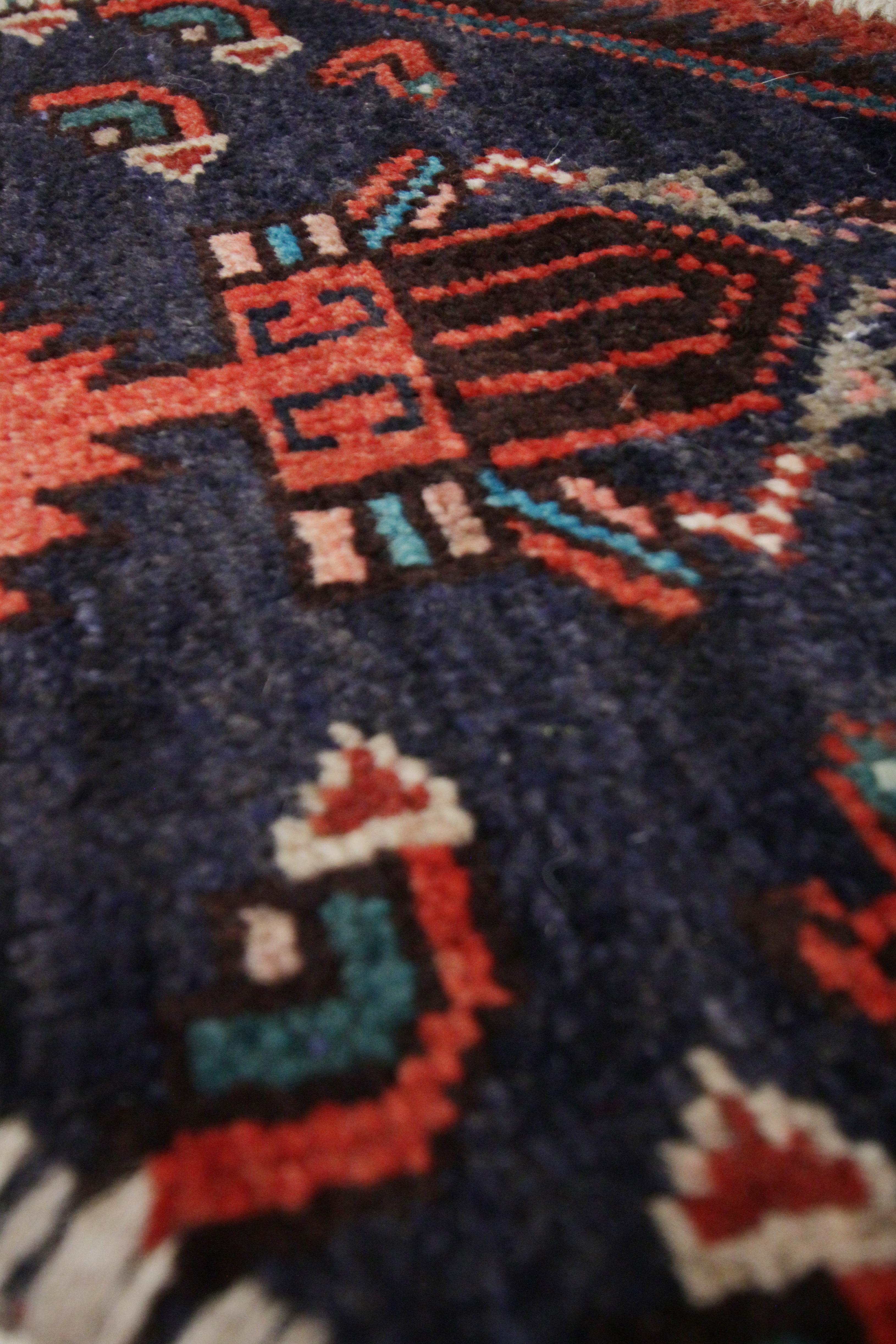 Vegetable Dyed Oriental Rug Semicircle for Interior Door Way- Entrance way Handmade Carpet Mat