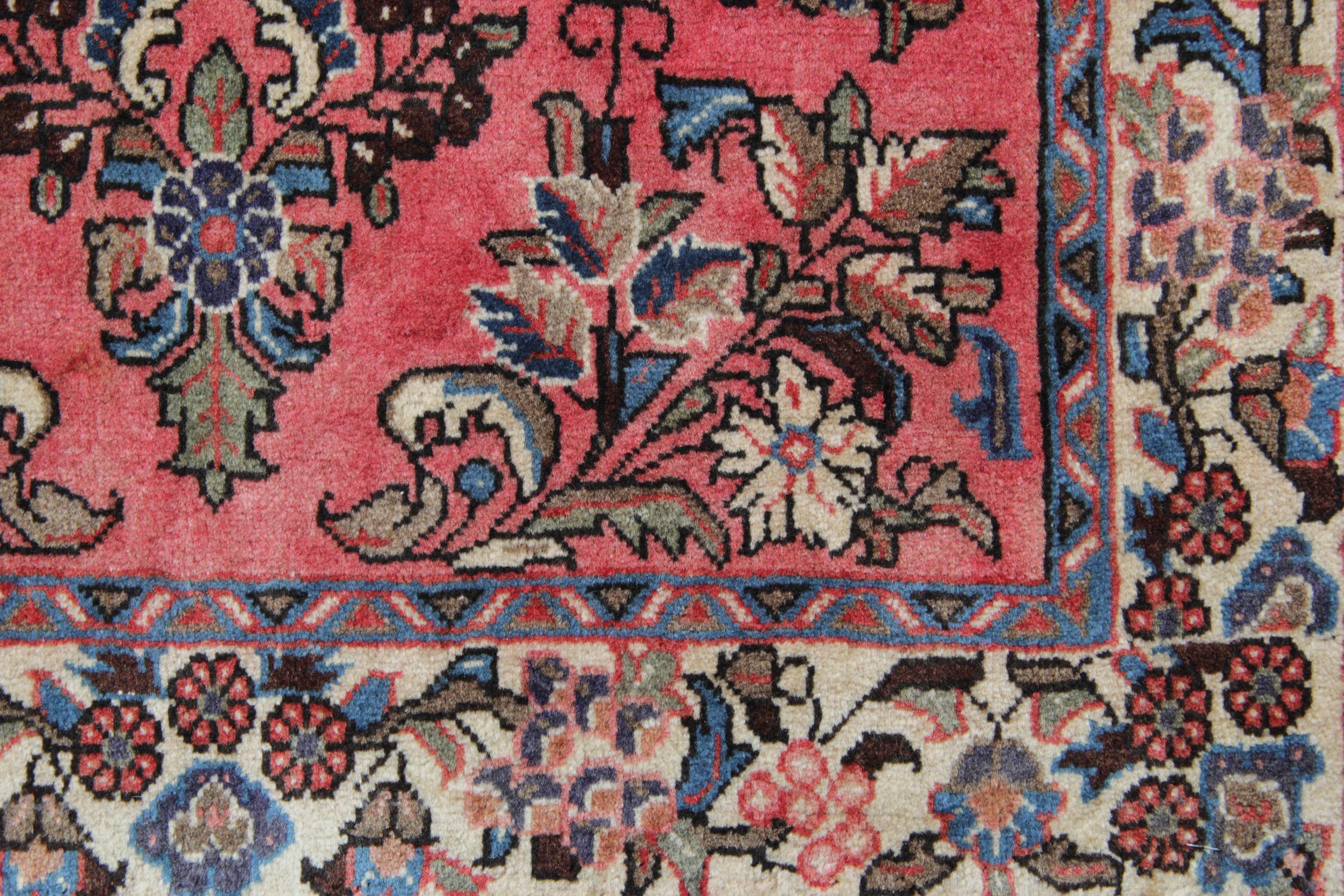 High Victorian Oriental Rugs and Runners, Red Wool Runner Rug Handmade Oriental Carpet For Sale