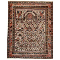 Oriental Rugs, Used Caucasian Handmade Carpet from Shirvan