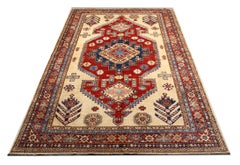 Oriental Rugs, Handmade Carpet Cream Geometric Rugs for Sale