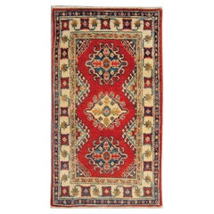 Vintage Oriental Rugs, Handmade Carpet Cream Geometric Rugs for Sale