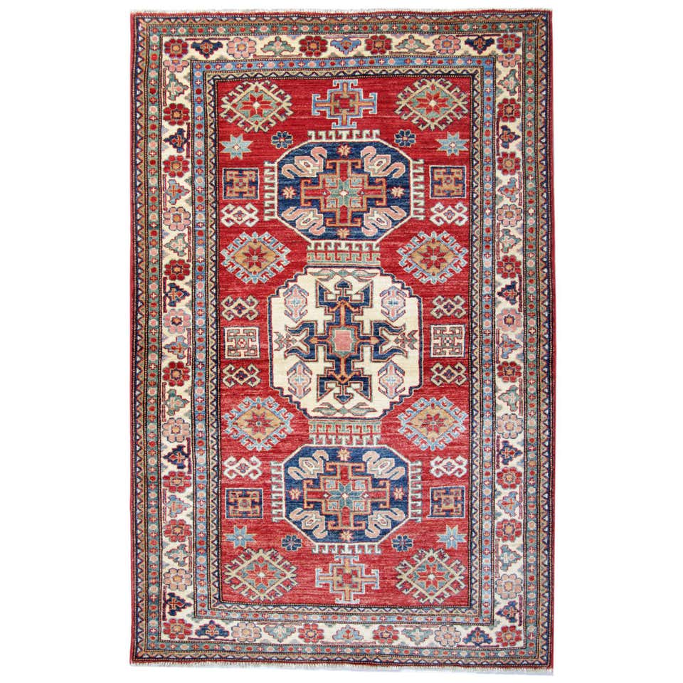 Amber Red Rug Red Geometric Rug - 7,017 For Sale on 1stDibs