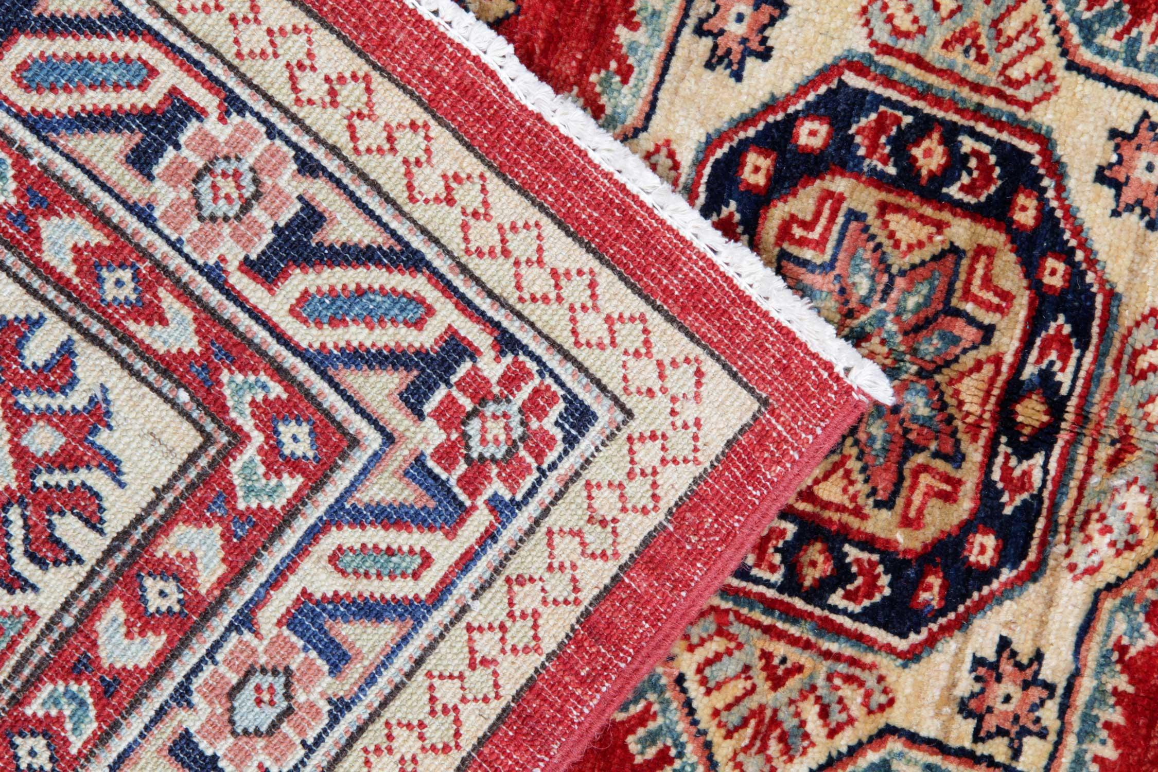 Mid-Century Modern Oriental Rugs, Large Handmade Carpet Red Rugs, Traditional Rugs Sale For Sale