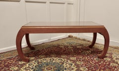 Oriental Satin Walnut Low Table, Coffee Table