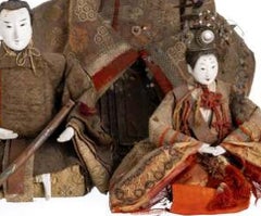 Sculpture orientale - Trois figurines du Hina Matsuri - Période Meiji