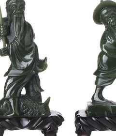 Scultura orientale - Due pescatori
