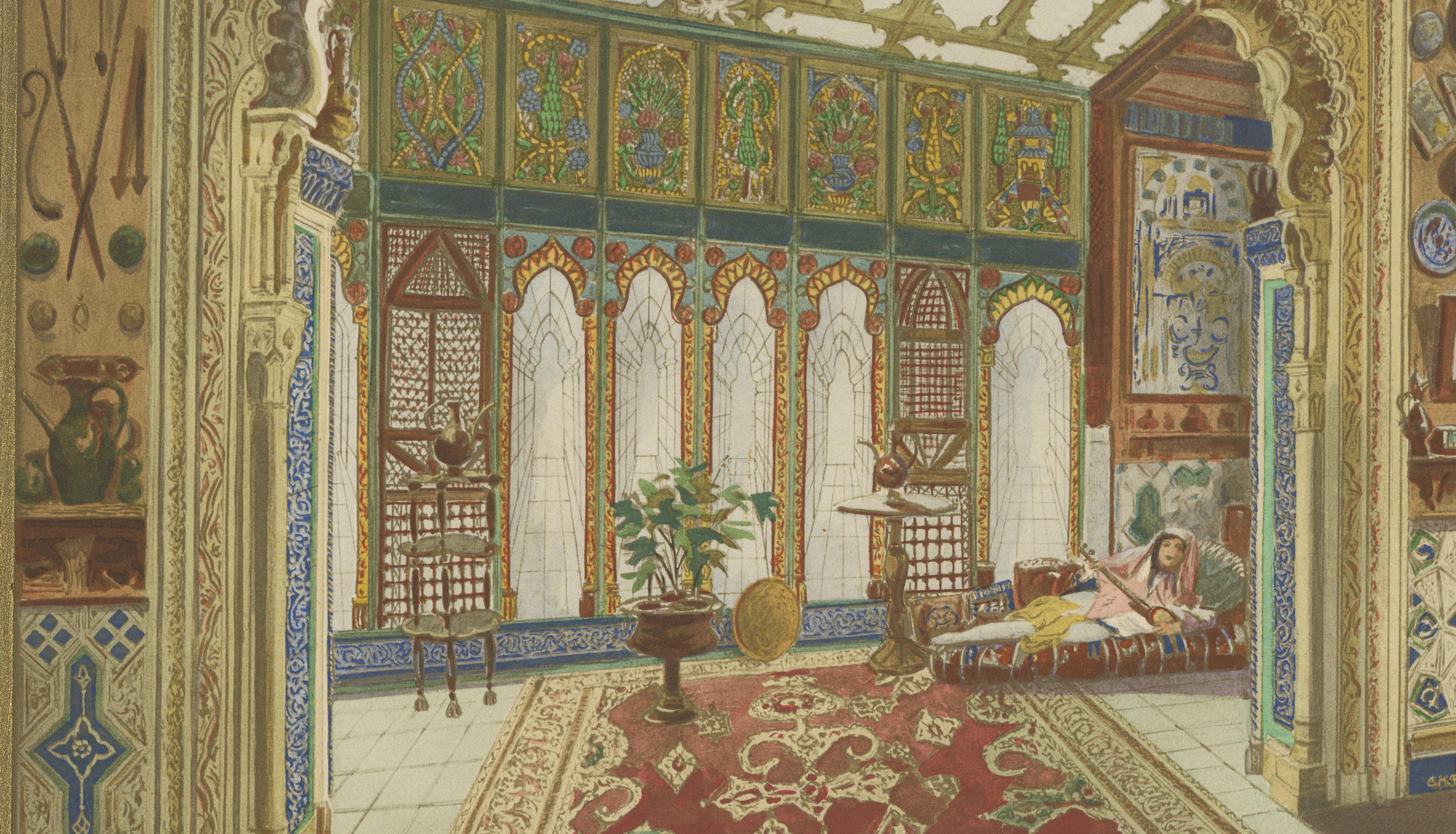 Oriental Splendours: Two Historic Interior Views from Fin-de-Siècle France, 1900