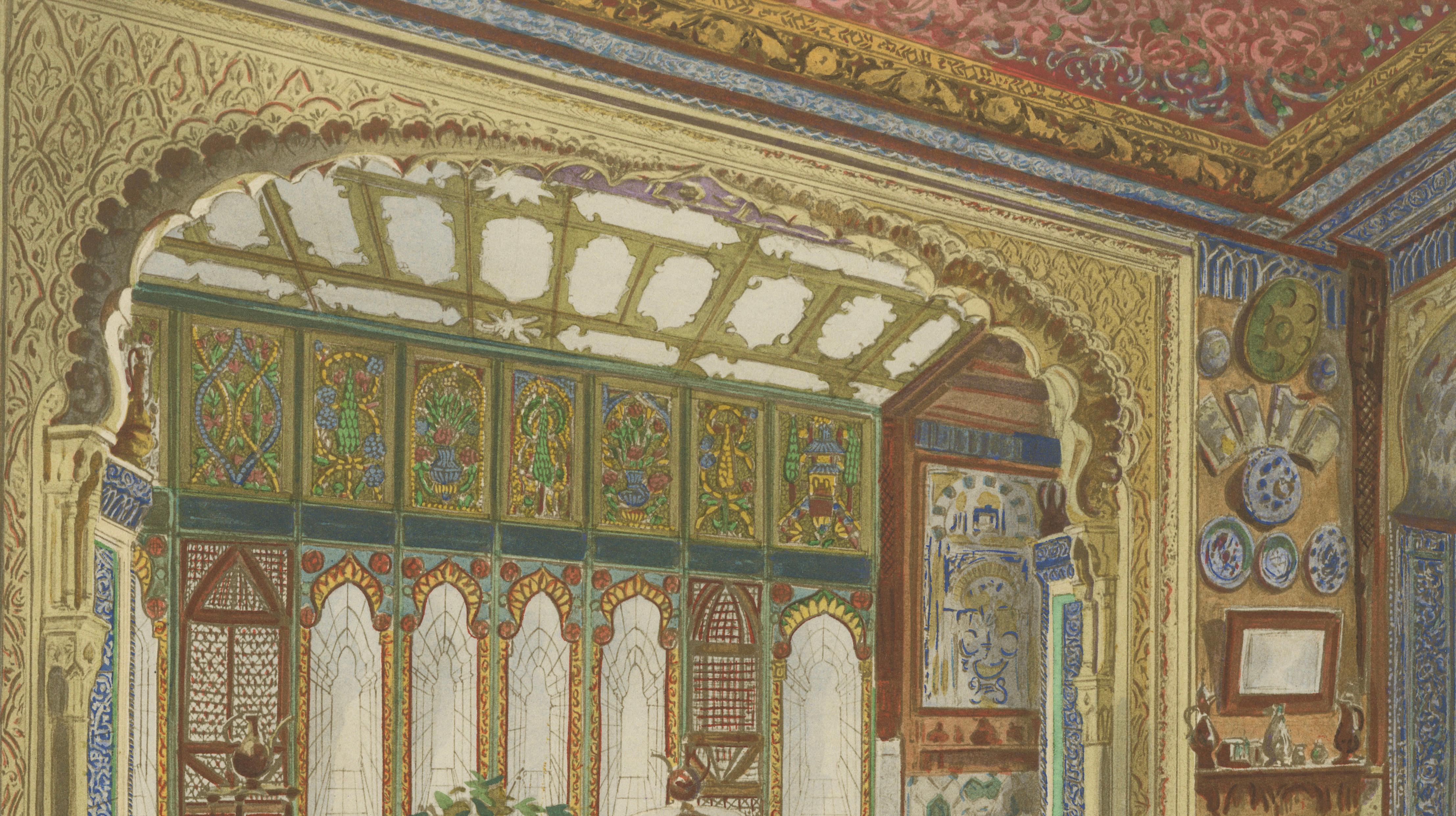Oriental Splendours: Two Historic Interior Views from Fin-de-Siècle France, 1900