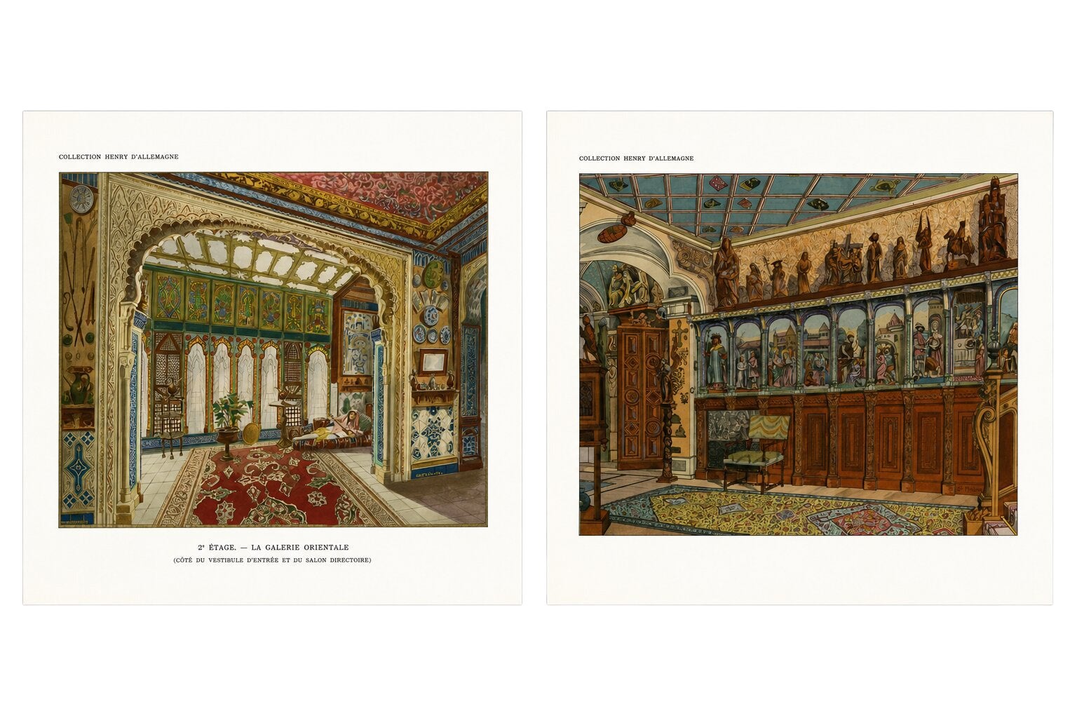 Oriental Splendours: Two Historic Interior Views from Fin-de-Siècle France, 1900