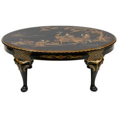 Oriental Style English Lacquer Coffee Table