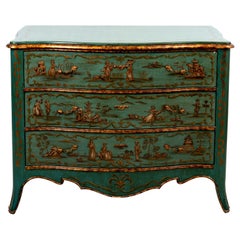 Oriental Style Lacquered Chest of Drawers
