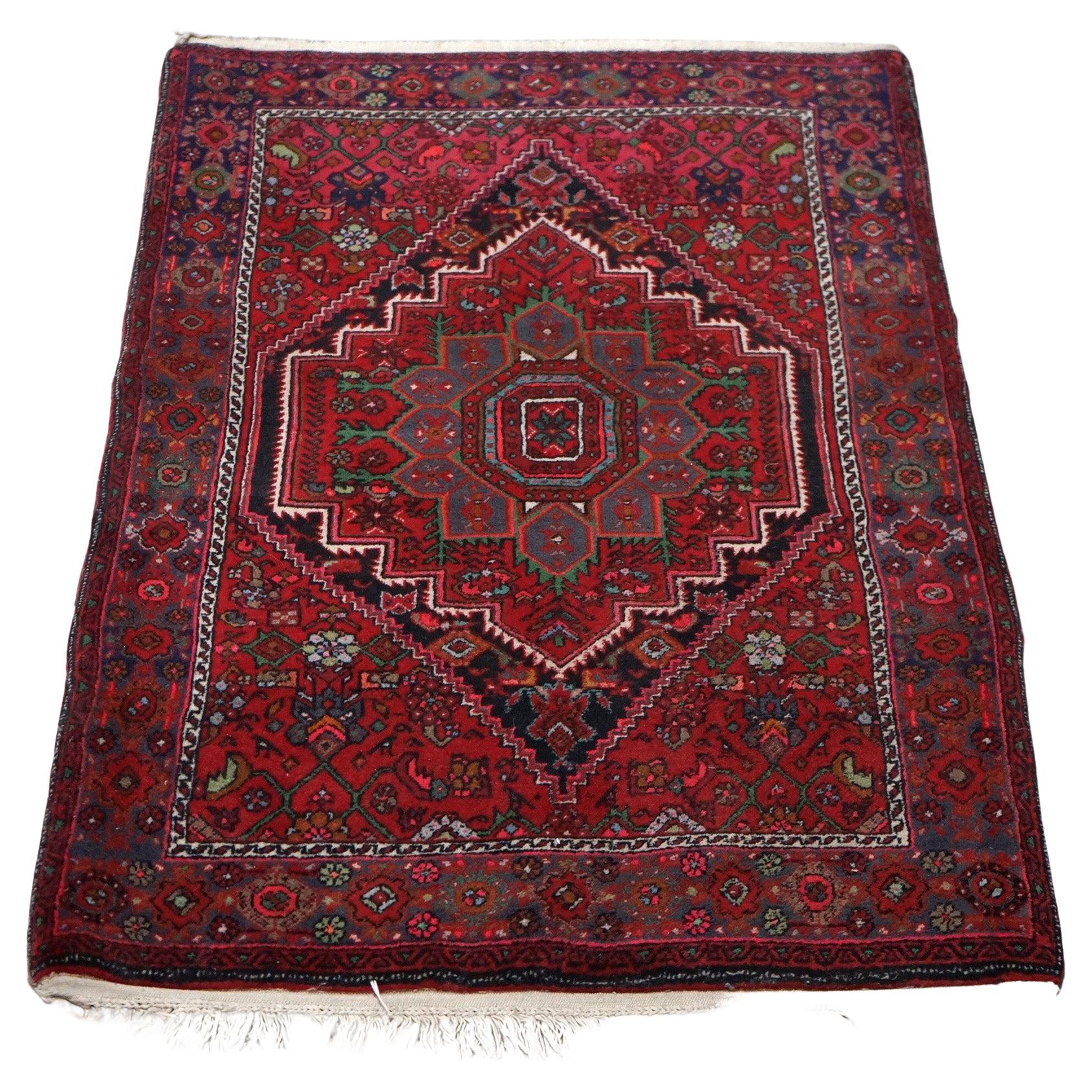Oriental Wool Rug, 20th C For Sale