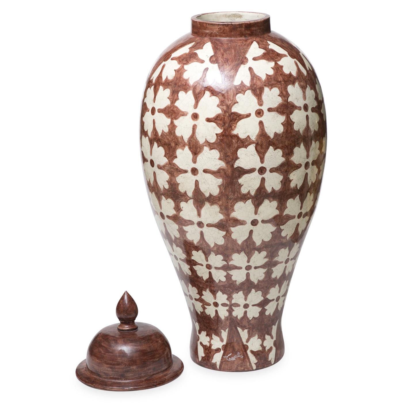 Italian Orientale Ceramic Vase