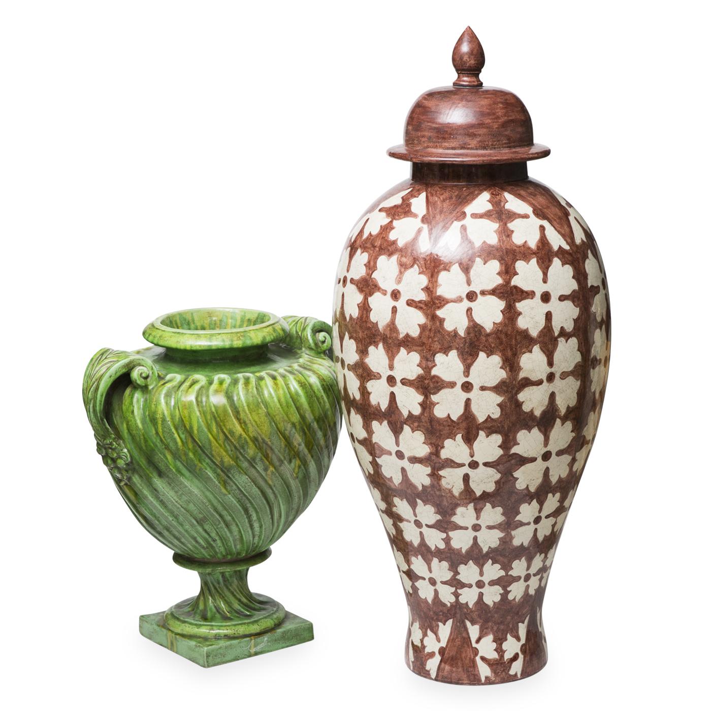Orientale Ceramic Vase In New Condition In Milan, IT