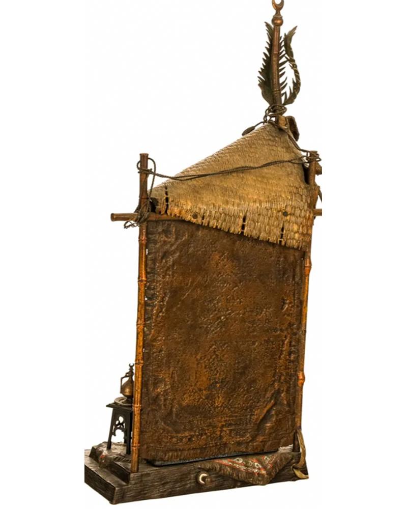19th Century Orientalist Bronze Table Lamp Franz Bergman For Sale