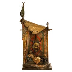 Antique Orientalist Bronze Table Lamp Franz Bergman