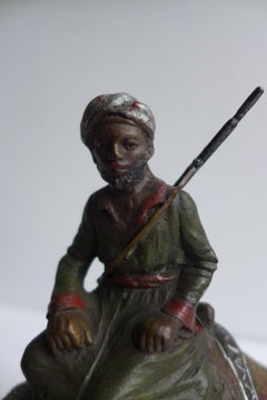 Orientalist Camel Rider, Vienna Bronze, 1925