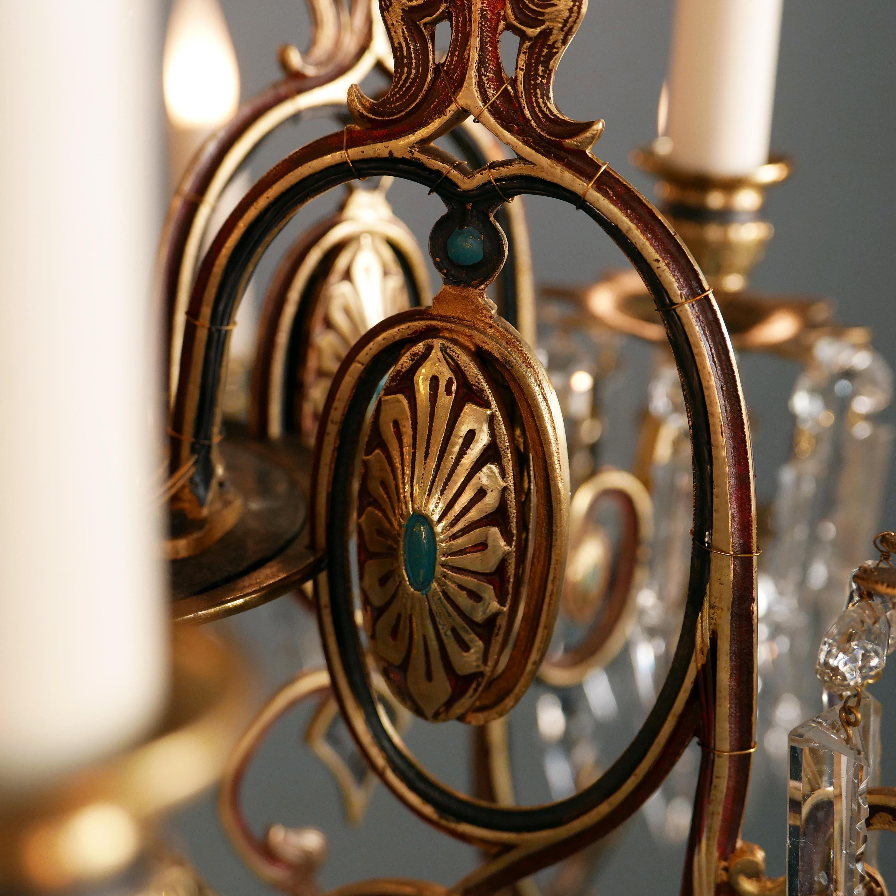 French Orientalist Chandelier, France, Circa 1870 For Sale