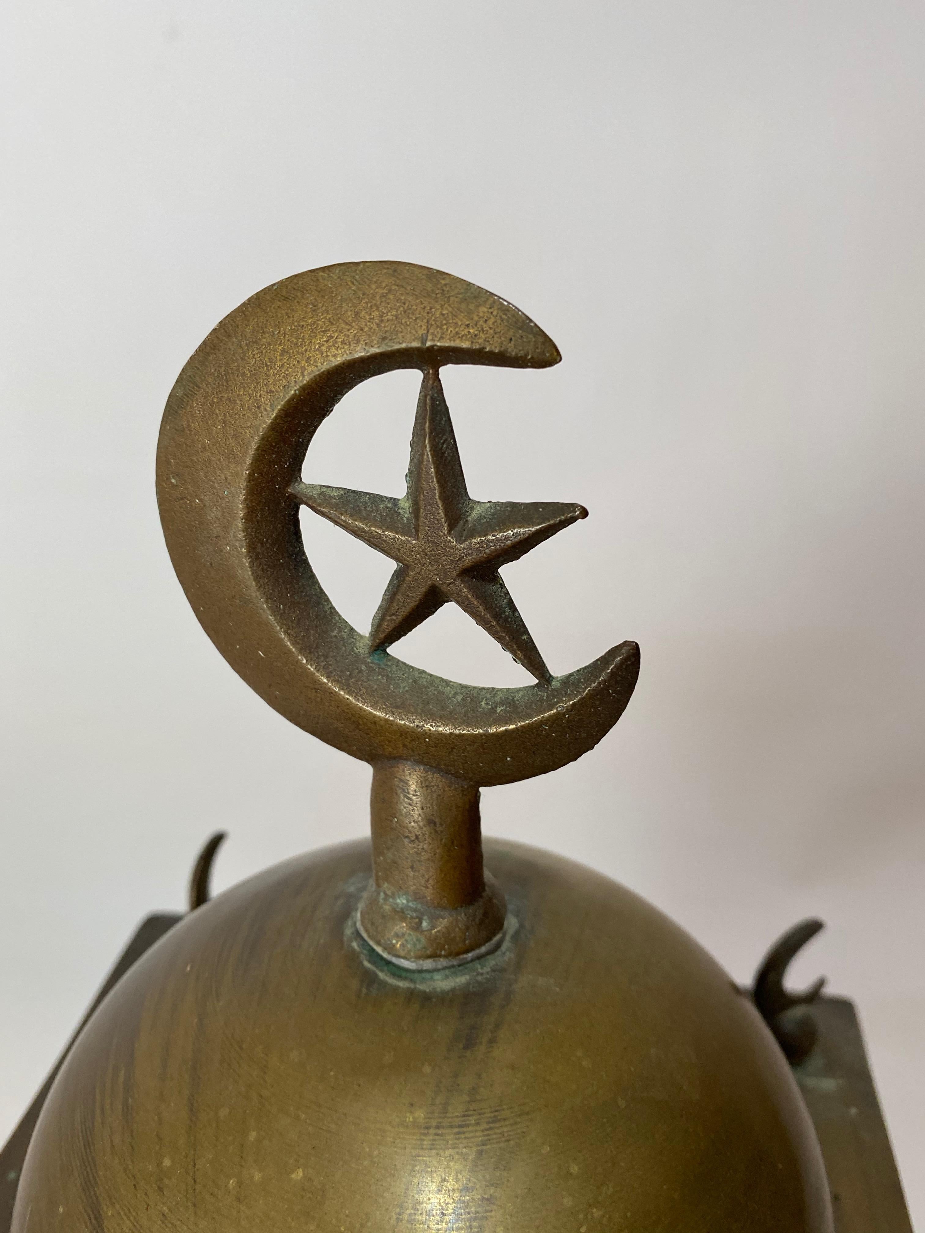 Orientalist Cold Painted Austrian Bronze Lamp Manner of Franz Bergman For Sale 12