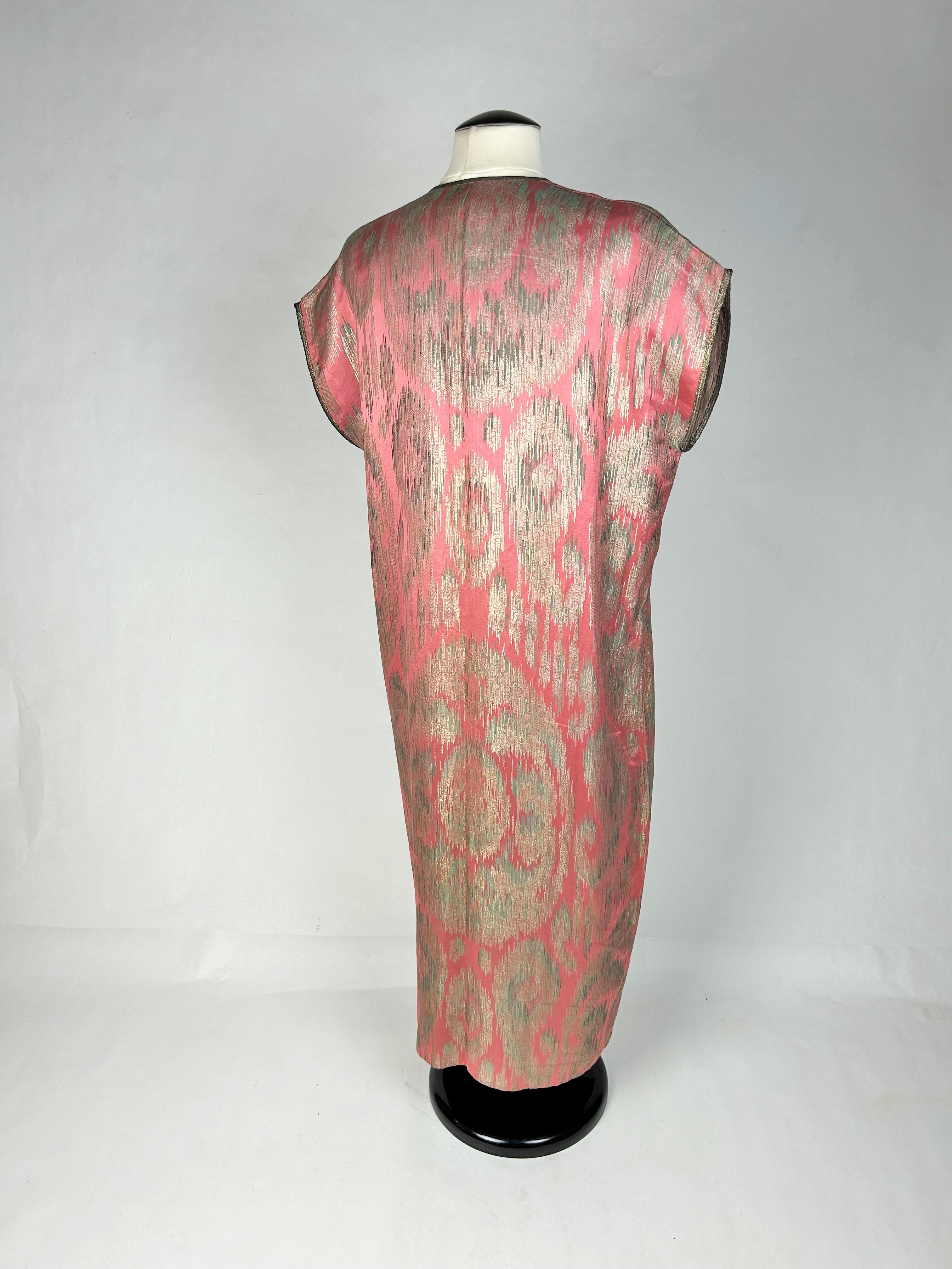 Orientalisches Kleid oder Djellaba aus Lamé von Madame Babani Paris - Frankreich CIRCA 1915 7