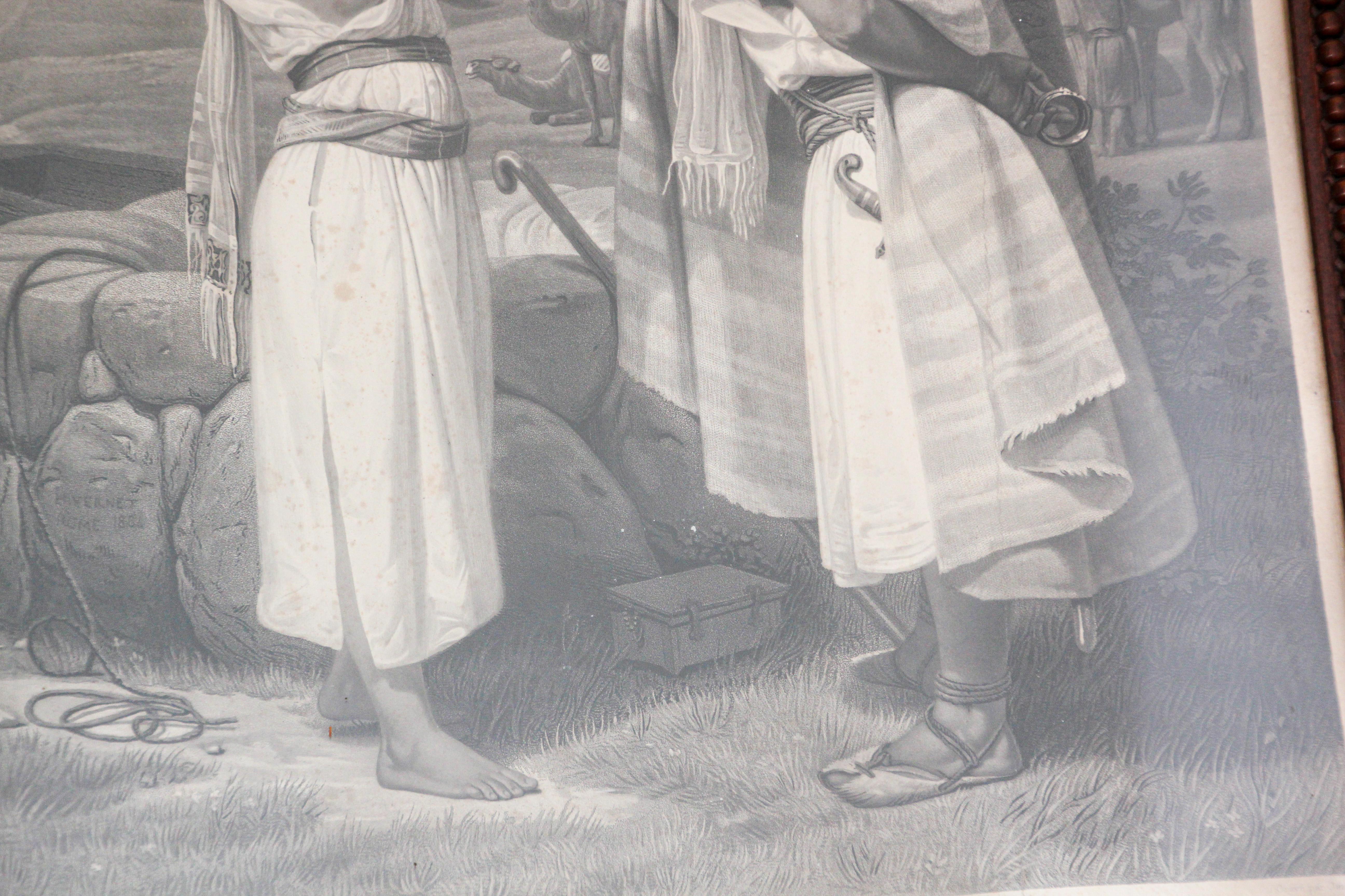 Orientalist Engraving after Horace Vernet, Empire Period For Sale 2