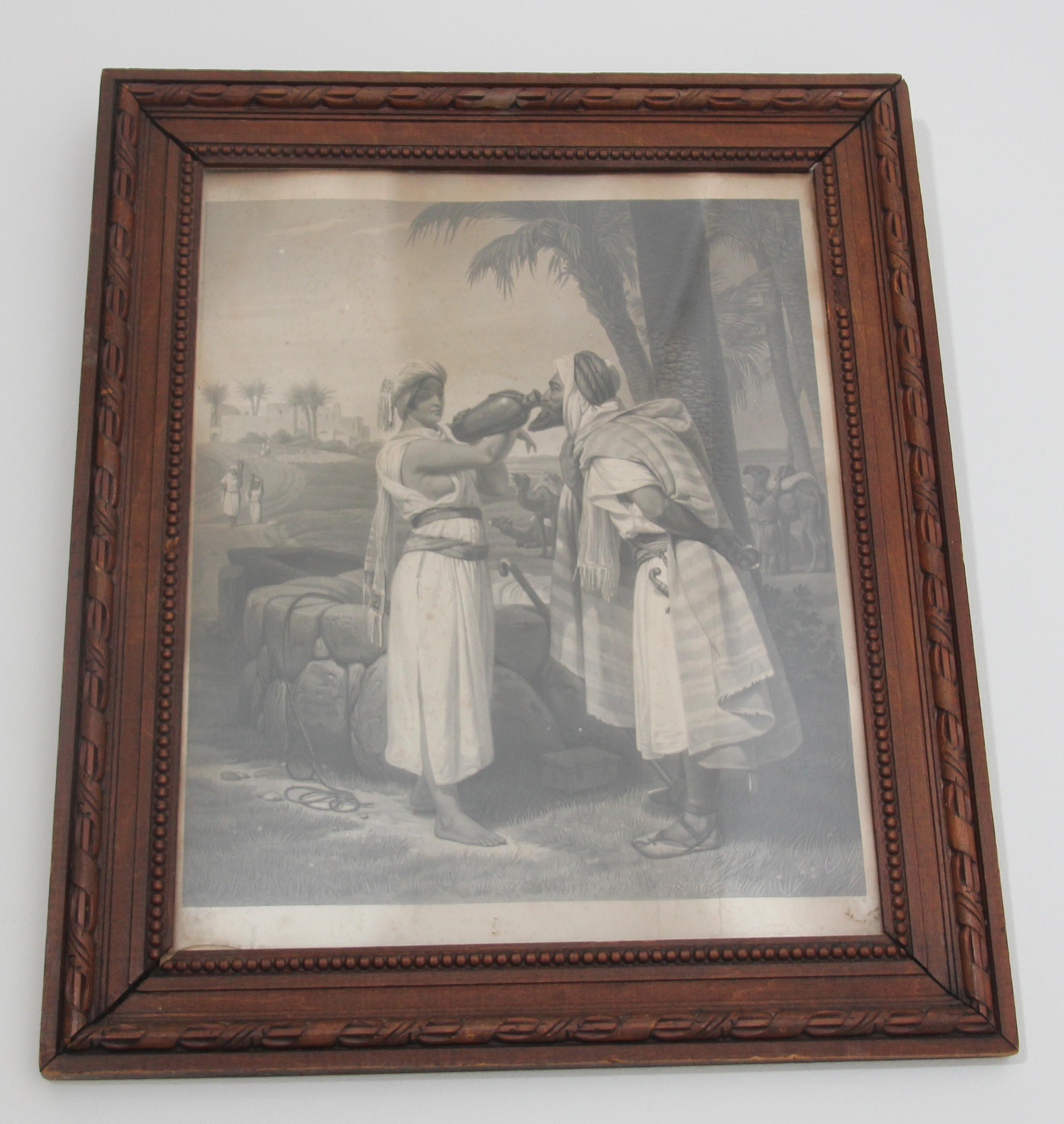 Moorish Orientalist Engraving after Horace Vernet, Empire Period For Sale