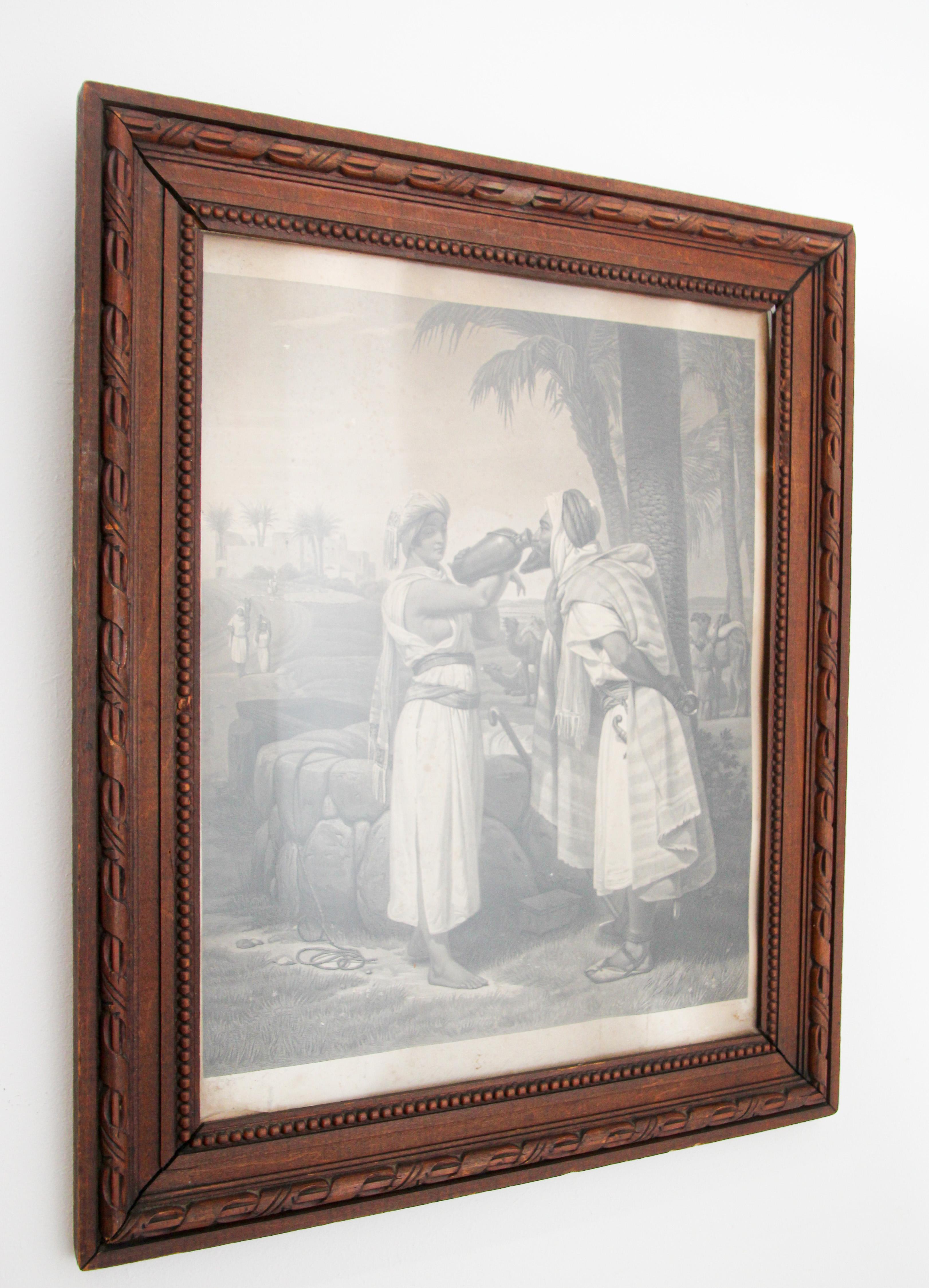 French Orientalist Engraving after Horace Vernet, Empire Period For Sale