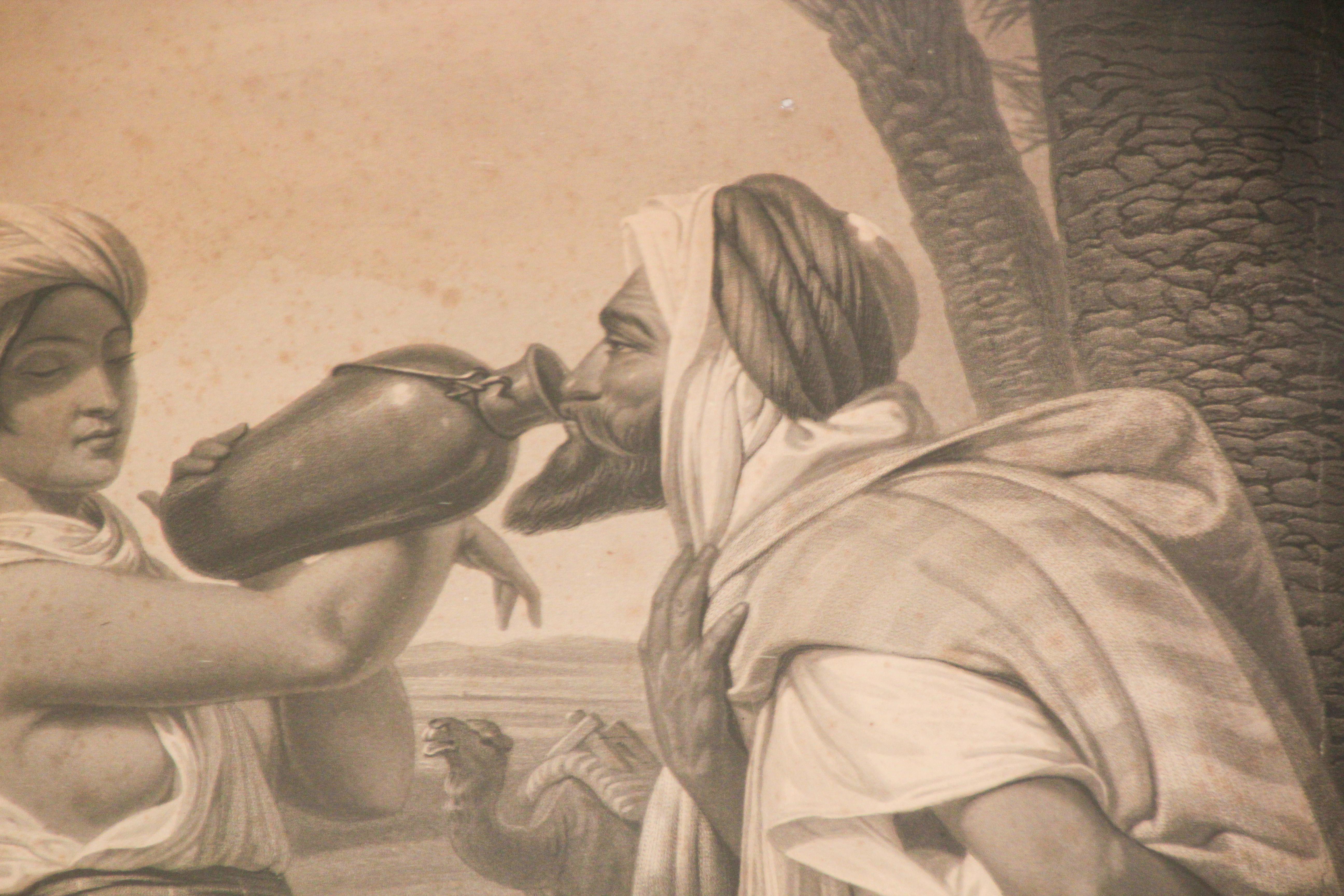 Paper Orientalist Engraving after Horace Vernet, Empire Period For Sale