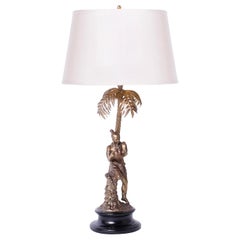 Antique Orientalist Figural Table Lamp