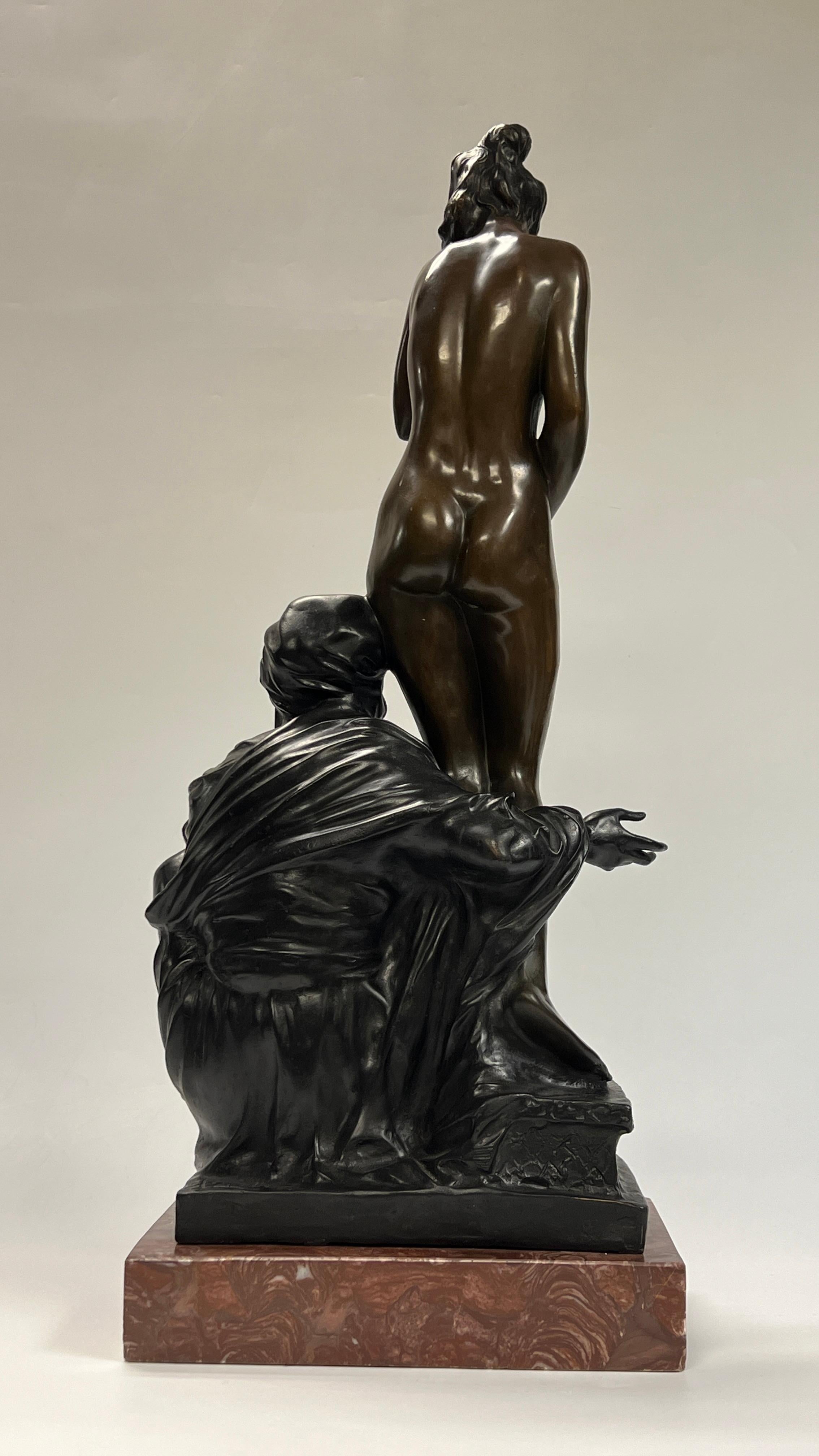 Orientalist Figurative Bronze Sculpture After Bruno Zach For Sale 7