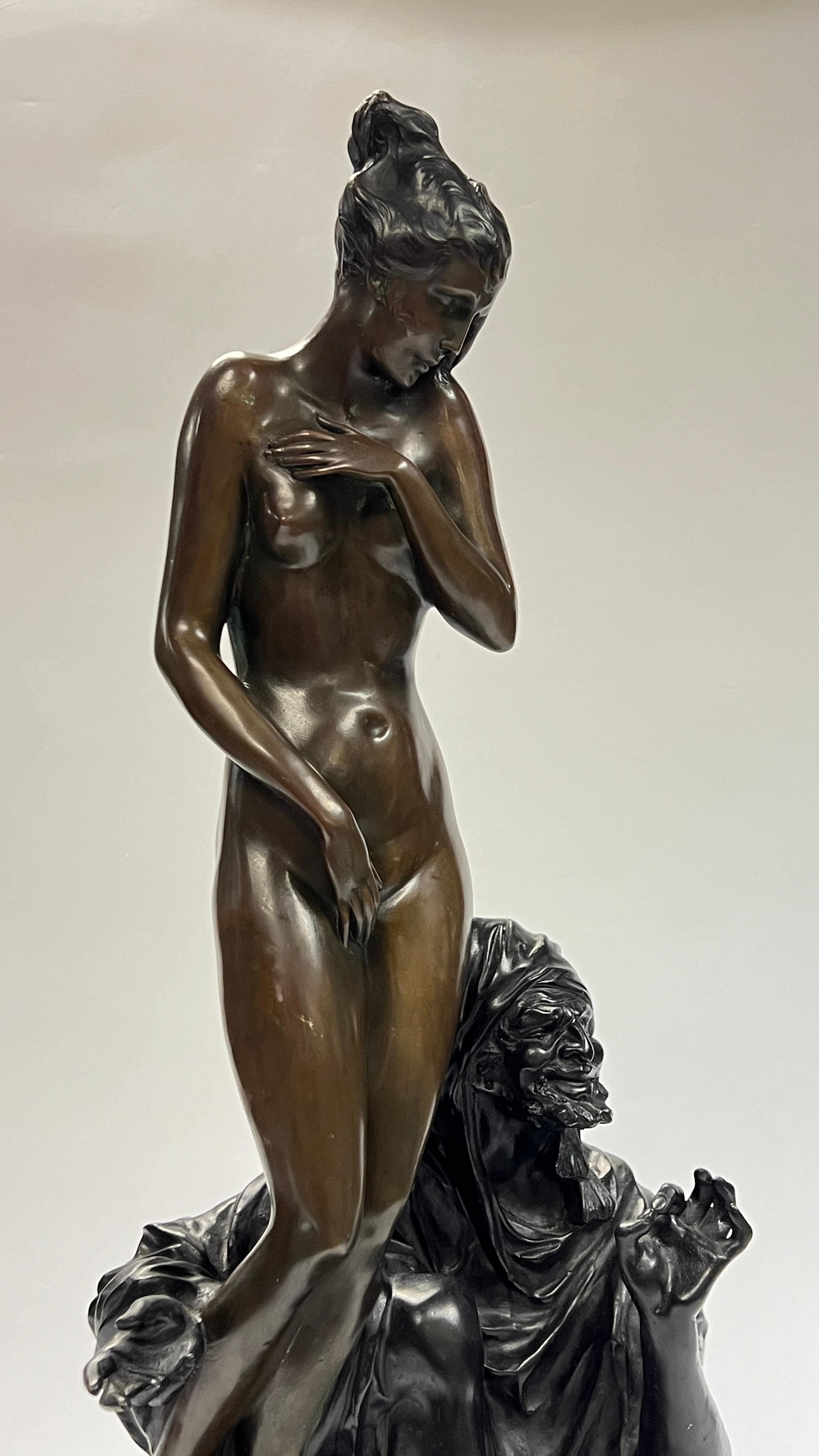 Orientalist Figurative Bronze Sculpture After Bruno Zach For Sale 10