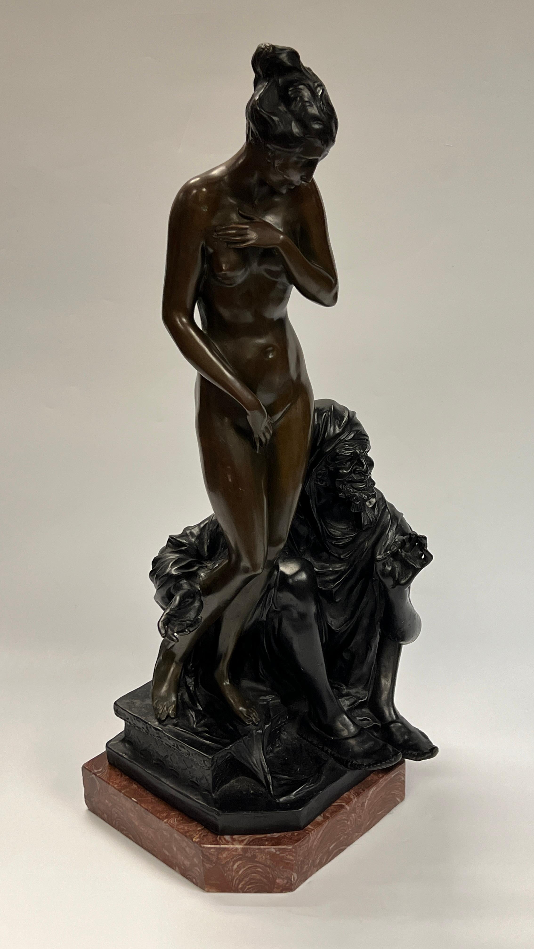 Orientalist Figurative Bronze Sculpture After Bruno Zach For Sale 2