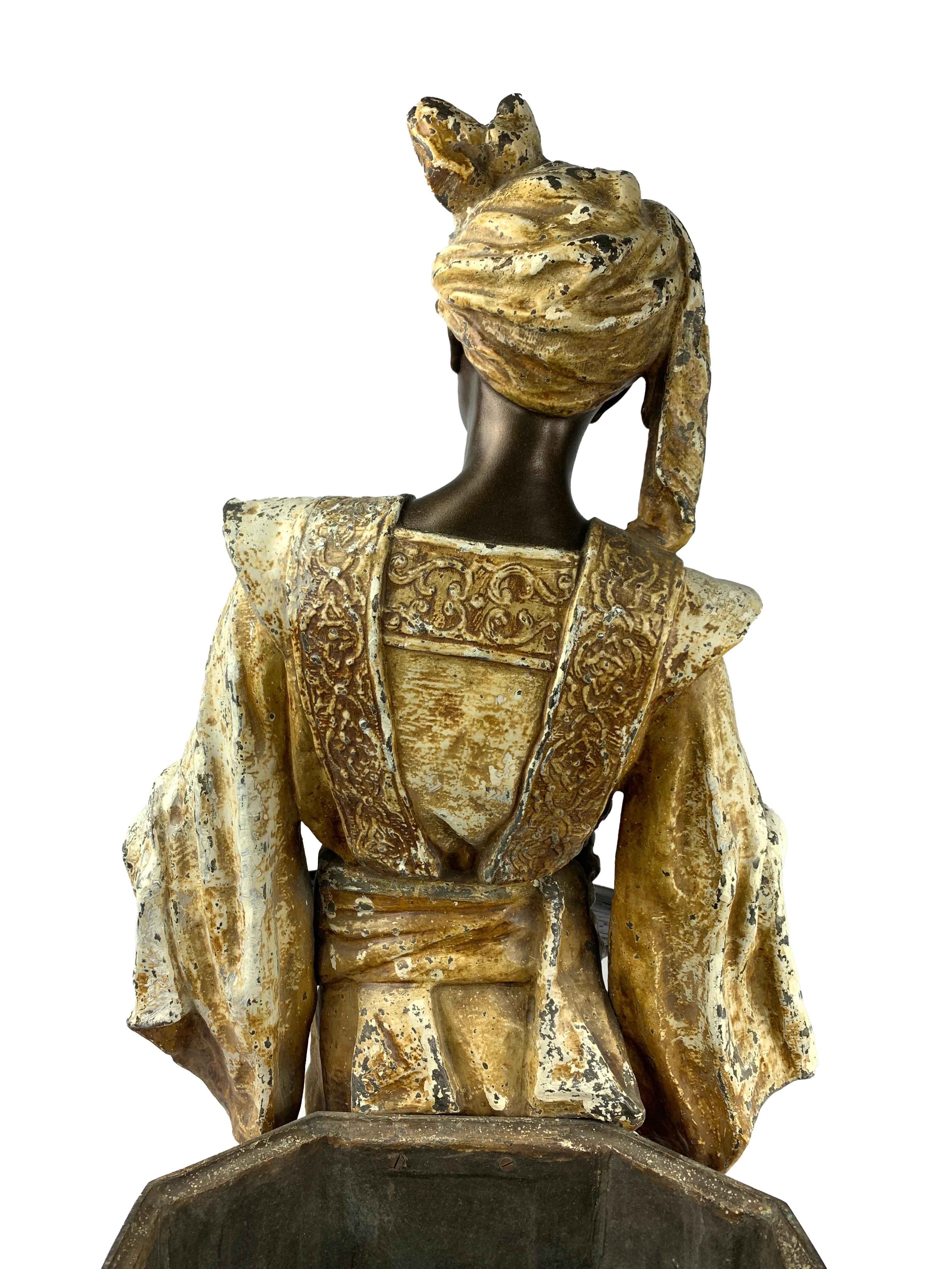 19th Century Orientalist Figure by Louis Hottot, French, 1834-1905