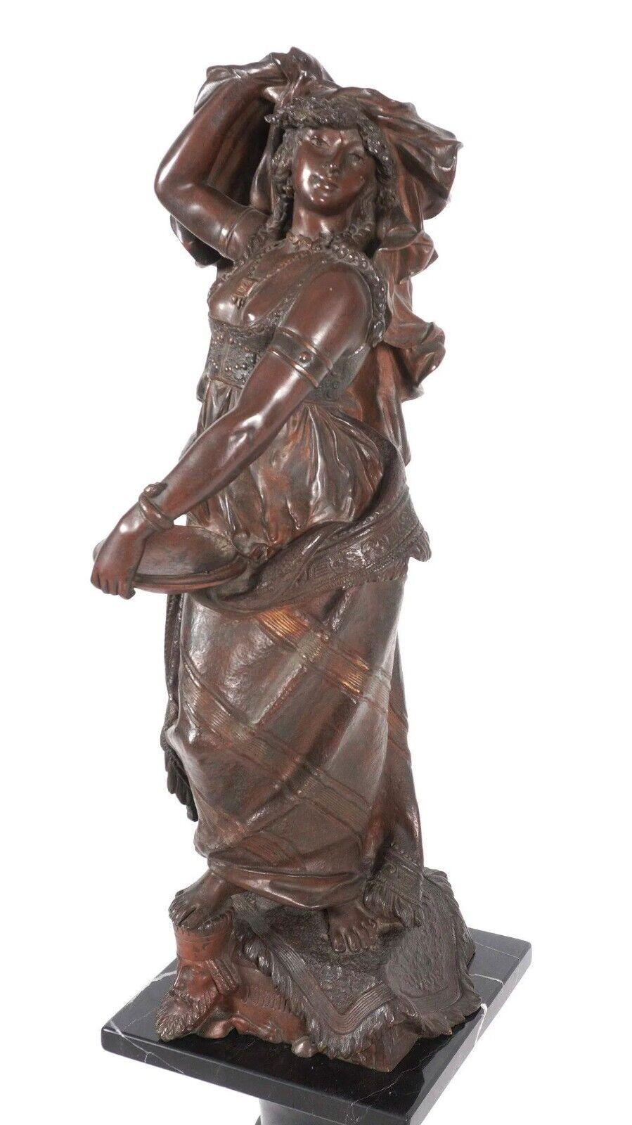 Orientalist Figure of Judith Patinated Bronze Statue After Henry Weisse  For Sale 9