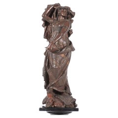 Antique Orientalist Figure of Judith Patinated Bronze Statue After Henry Weisse 